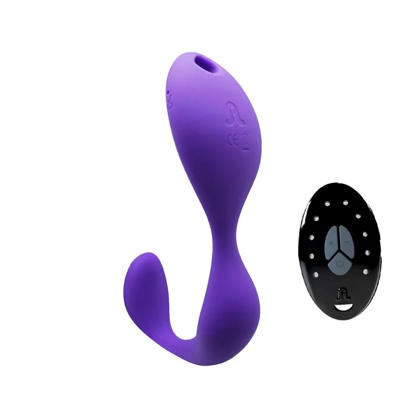 Вібратор під одяг Adrien Lastic Mr.Hook з пультом ДК, фіолетовий