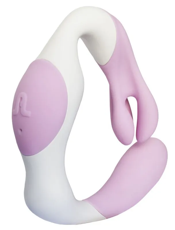 Вібратор Adrien Lastic O Venus, білий/рожевий