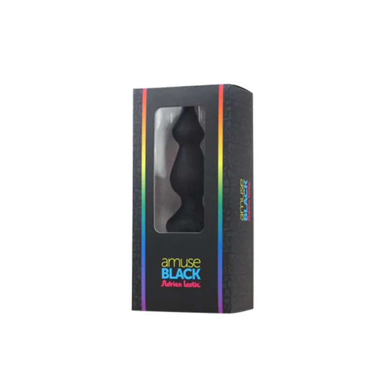 Анальна пробка Adrien Lastic Amuse Black (S), чорна, макс. діаметр 3 см