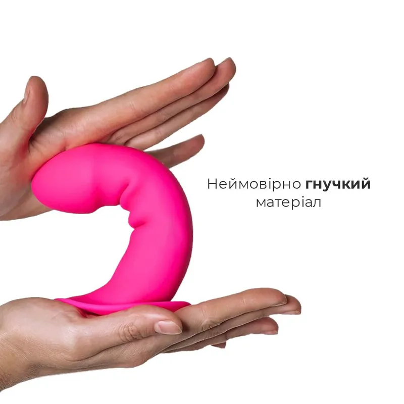 Дилдо з присоскою Adrien Lastic Hitsens 2, довжина 16,7 см, діаметр 4 см