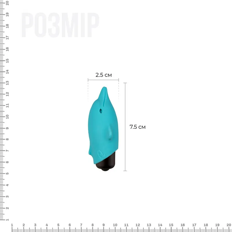 Віброкуля Adrien Lastic Pocket Vibe Flippy 10, блакитна