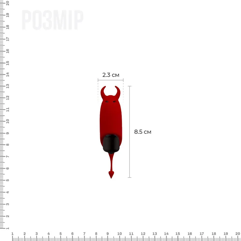 Віброкуля Adrien Lastic Pocket Vibe Devol, червона