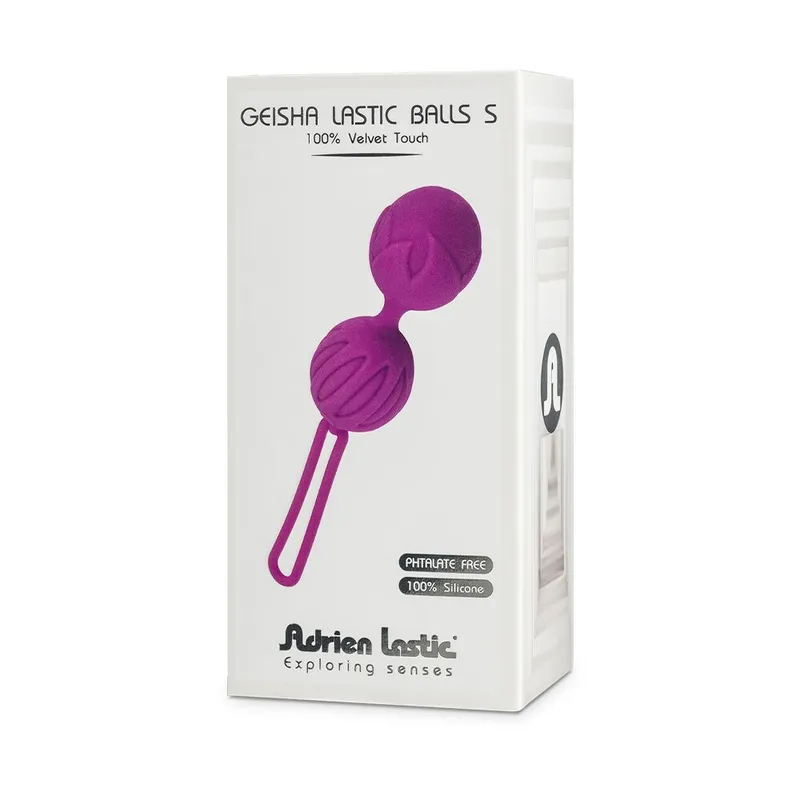 Вагінальні кульки Adrien Lastic Geisha Lastic Balls Mini, темно-ліловий