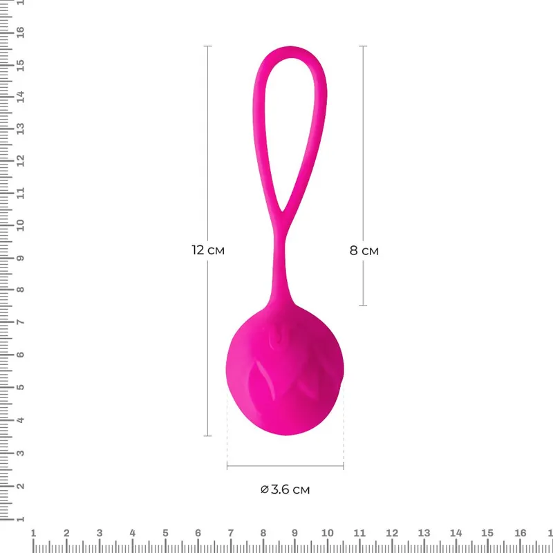 Вагінальні кульки Adrien Lastic Geisha Lastic Balls Mía Magenta, діаметр 3,6 см