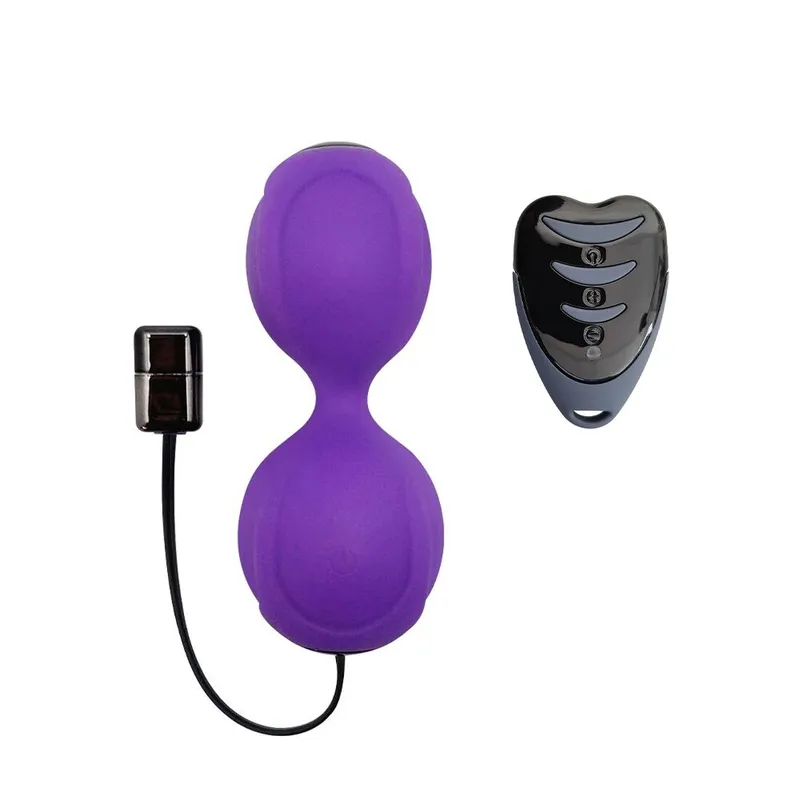 Вагінальні кульки з вібрацією Adrien Lastic Kegel Vibe Purple