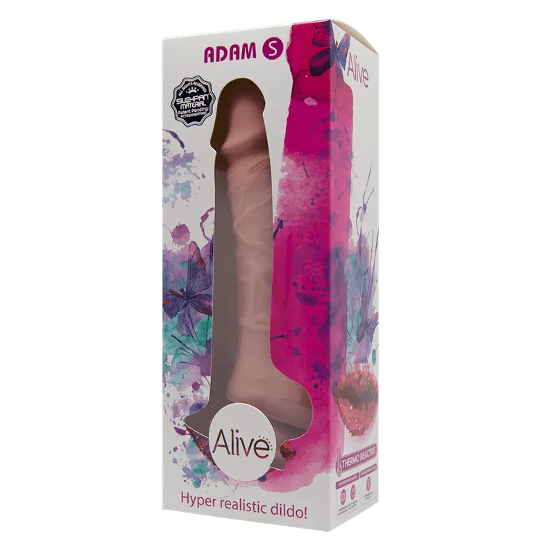 Фалоімітатор Alive Adam Flesh S, тілесний, двошаровий, силікон + Silexpan