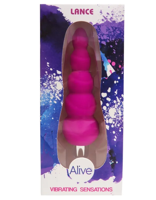 Анальний вібростимулятор Alive Lance, силікон, рожевий, макс. діаметр 2,9 см