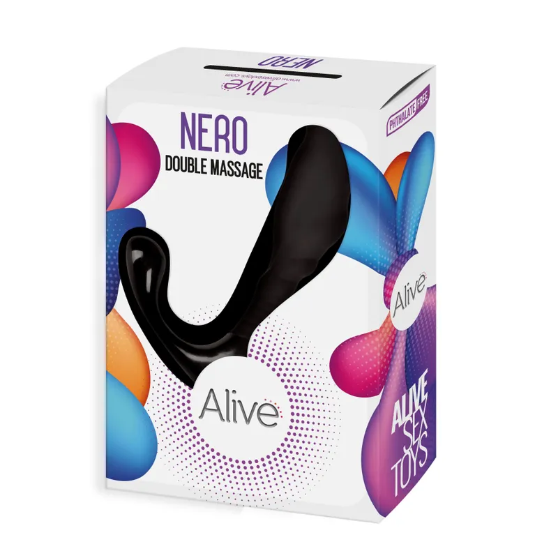 Масажер простати Alive Nero, чорний
