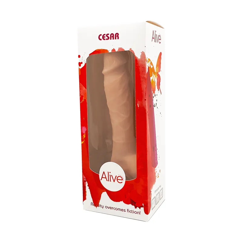 Фалоімітатор Alive Cesar Mega Realistic, тілесний, FutureSkin