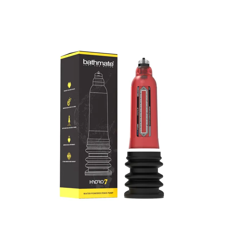 Гідропомпа Bathmate Hydro 7 Red, для члена довжиною від 12,5 до 18 см