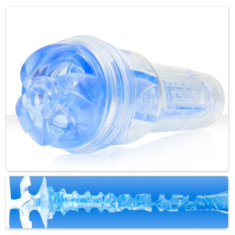 Мастурбатор Fleshlight Turbo Thrust Blue Ice, блакитний