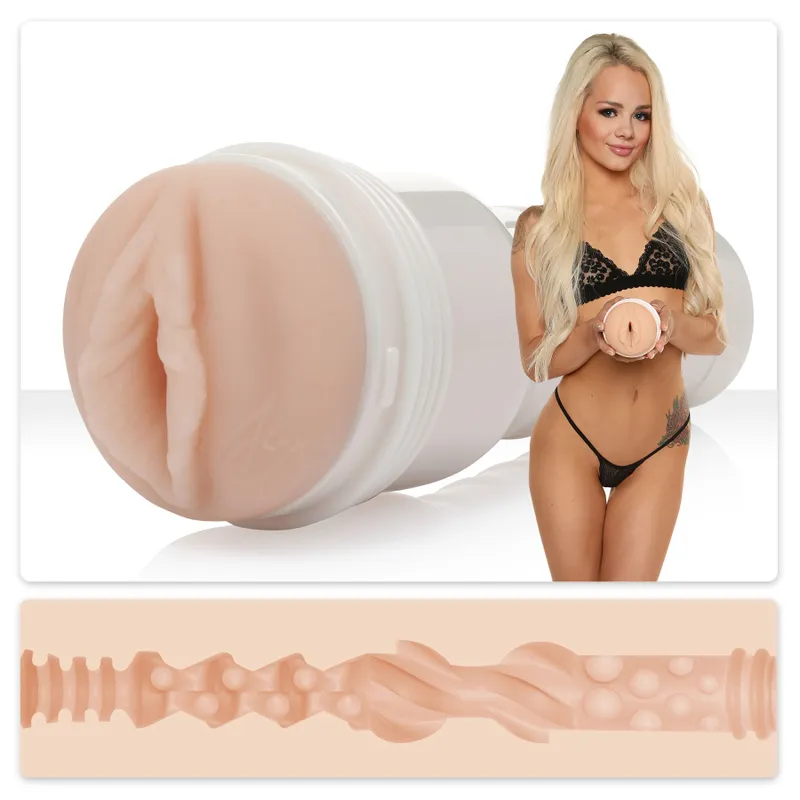 Мастурбатор Fleshlight Signature Elsa Jean, вагіна, тілесний колір