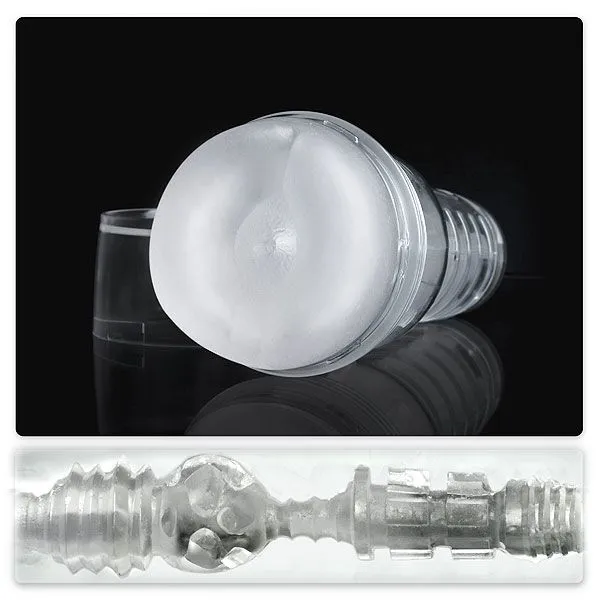 Мастурбатор Fleshlight Ice Butt Crystal, напівпрозорий корпус