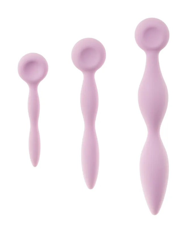 Тренажер-розширювач Femintimate Intimrelax, бузковий, набір із 3 елементів
