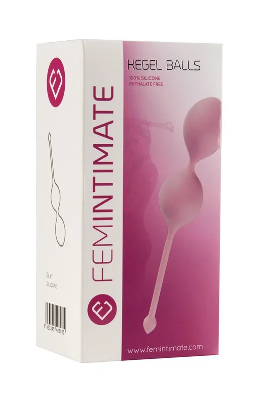 Вагінальні кульки Femintimate Kegel Balls, рожеві, діаметр 3,5 см