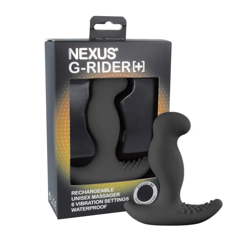Масажер простати з вібрацією Nexus G-Rider Plus Black, макс. діаметр 42 мм