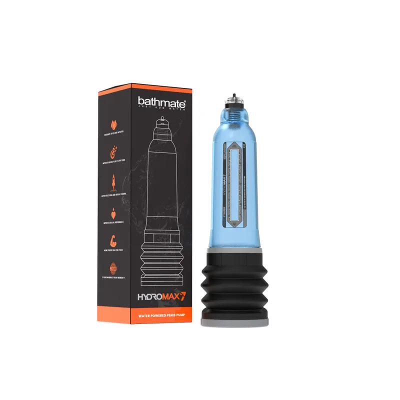 Гідропомпа Bathmate Hydromax 7 Blue, для члена довжиною 12,5–18 см, діаметр до 5 см