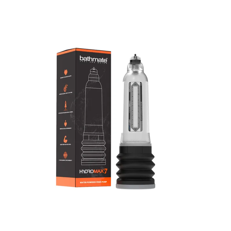 Гідропомпа Bathmate Hydromax 7 Clear, для члена довжиною 12,5-18 см, діаметр до 5 см