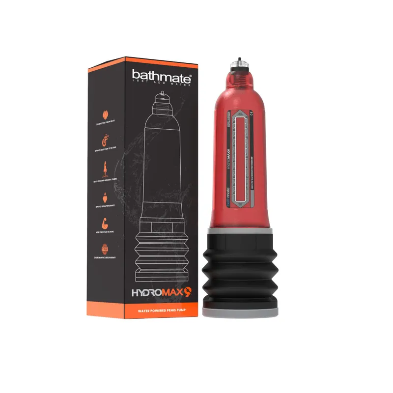 Гідропомпа Bathmate Hydromax 9 Red, для члена довжиною від 18 до 23 см