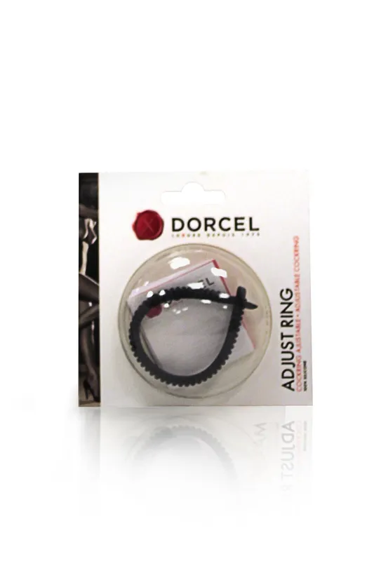 Ерекційне кільце-ласо Dorcel Adjust Ring, чорне, регульоване