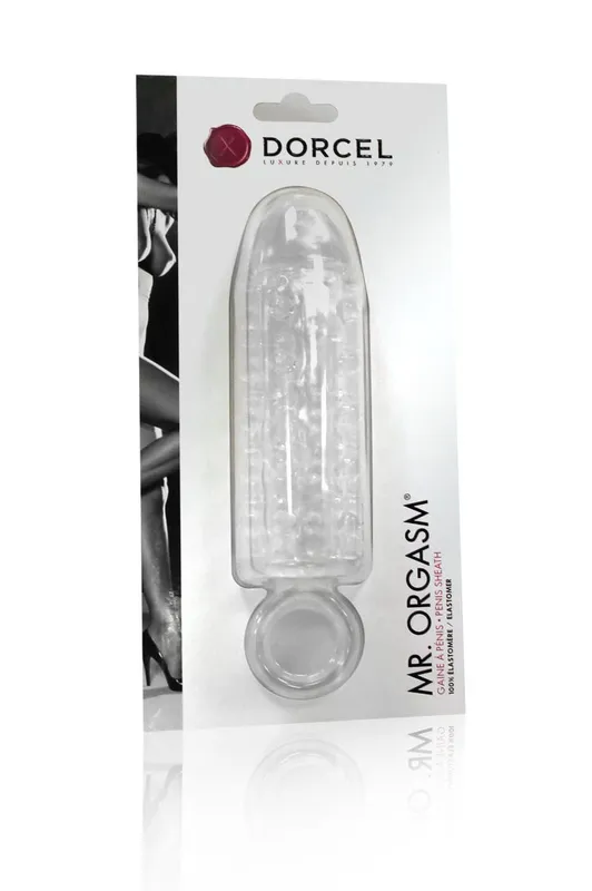 Насадка на член Dorcel Mr. Orgasm з кільцем для мошонки
