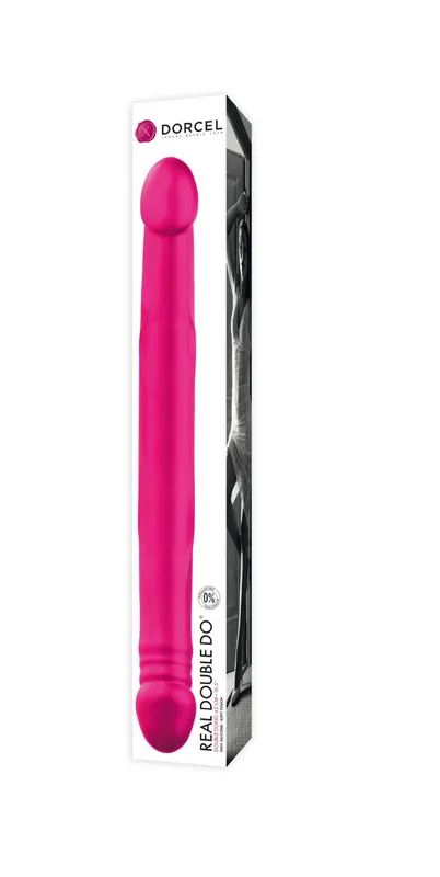 Фалоімітатор двосторонній Dorcel Real Double Do Magenta, довжина 42 см