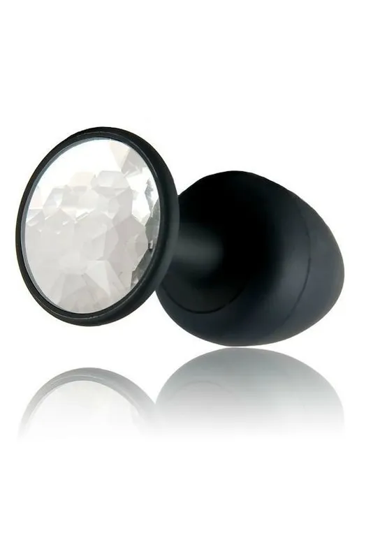 Анальна пробка Dorcel Geisha Plug Diamond M, чорна, макс. діаметр 3,2 см