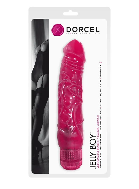 Вібратор Dorcel Jelly Boy, рожевий, ТПЕ, діаметр 4,2 см