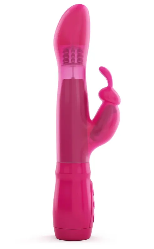 Вібратор-кролик Dorcel Furious Rabbit з обертанням та зворотно-поступальним рухом, рожевий