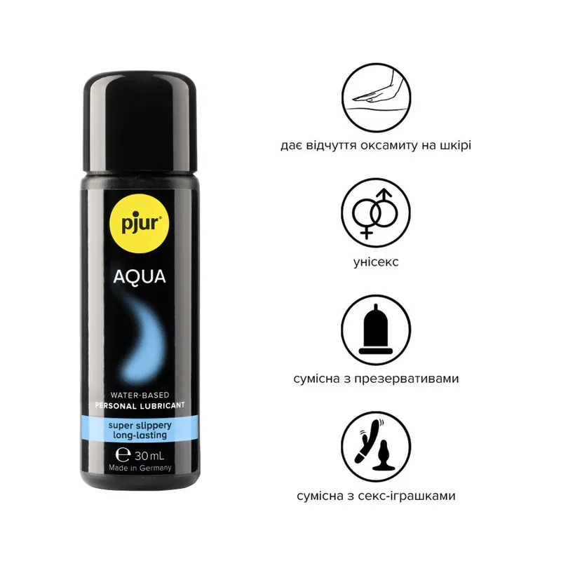Лубрикант на водній основі Pjur Aqua, 30 мл