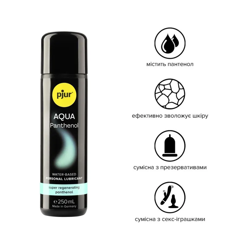 Лубрикант на водній основі Pjur AQUA Panthenol, 250 мл