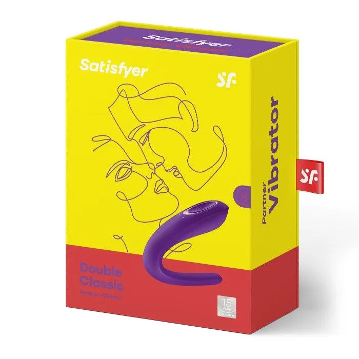 Вібратор для пар Satisfyer Double Classic, фіолетовий