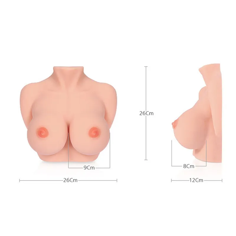 Мастурбатор-груди Kokos Bouncing Titties D, тілесний колір