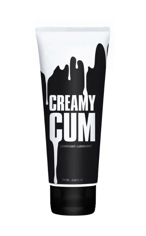 Лубрикант Creamy Cum, що імітує сперму (150 мл), гібридна основа з олією звіробою