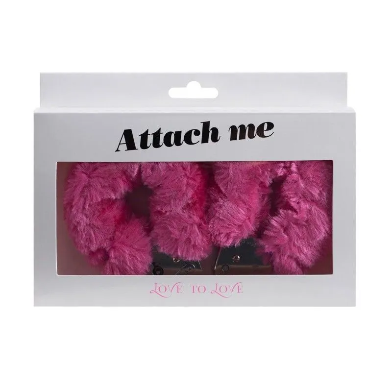 Наручники з хутряним оздобленням Love To Love ATTACH ME Pink