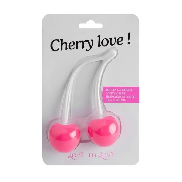 Вагінальні кульки Love To Love CHERRY LOVE, діаметр 3,5 см, рожеві