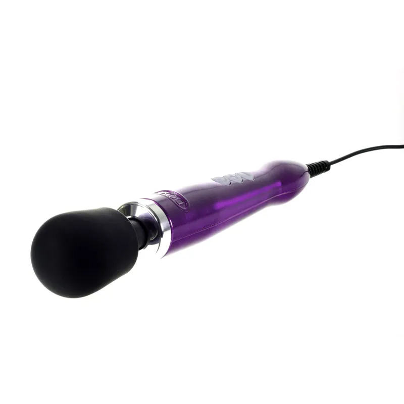 Вібромасажер Doxy Die Cast Purple, метал, 340 мм, живлення 220В