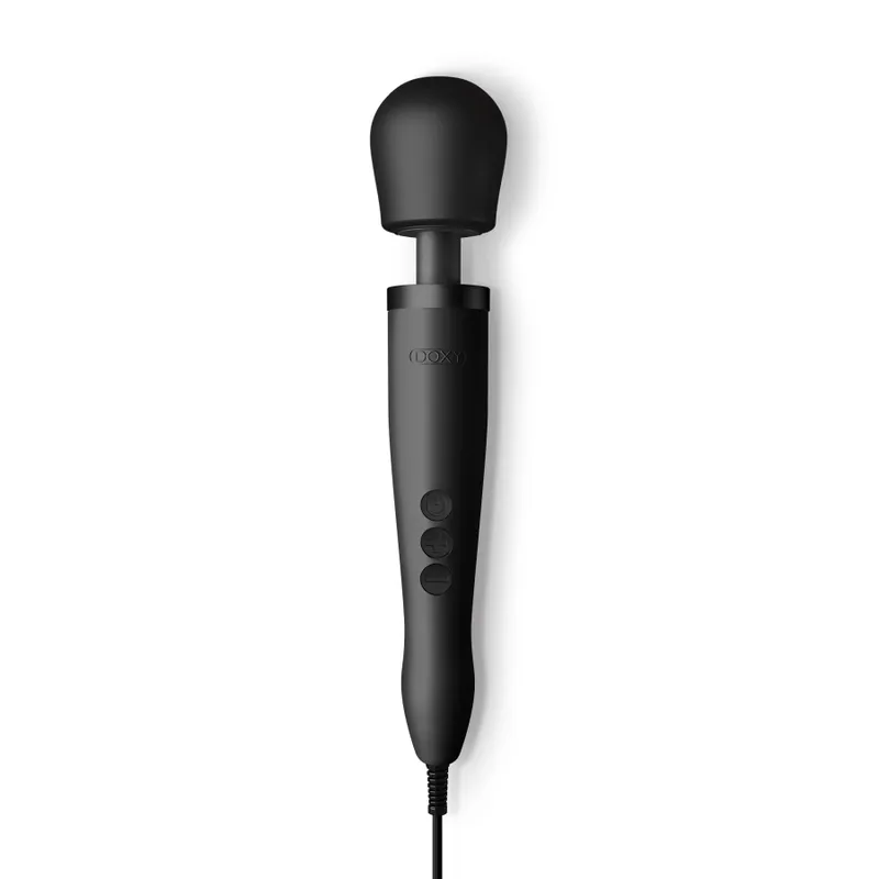 Вібромасажер Doxy Original Black, потужний, живлення від мережі 220В