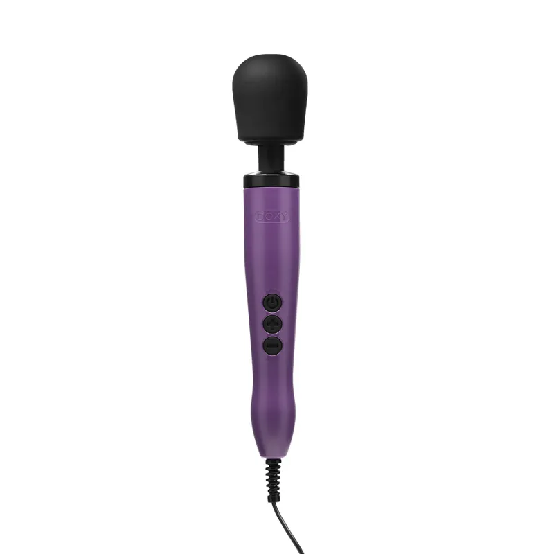 Вібромасажер Doxy Wand, фіолетовий, живлення від мережі 220В