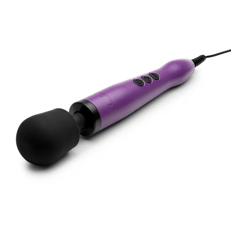 Вібромасажер Doxy Wand, фіолетовий, живлення від мережі 220В