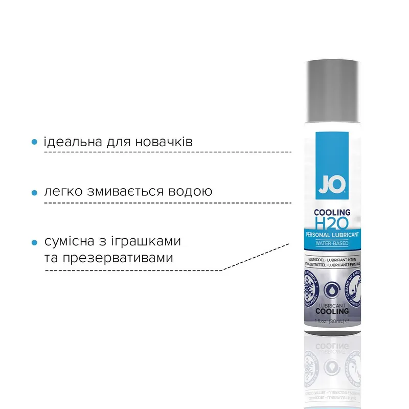 Лубрикант на водній основі JO H2O — COOLING, 30 мл