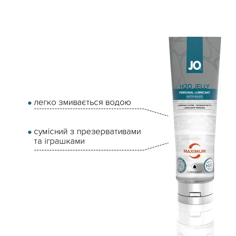 Гель-лубрикант на водній основі JO H2O JELLY — MAXIMUM, 120 мл