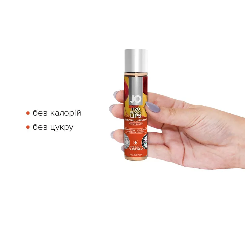 Лубрикант на водній основі JO H2O — Peachy Lips, персикові губи (30 мл)
