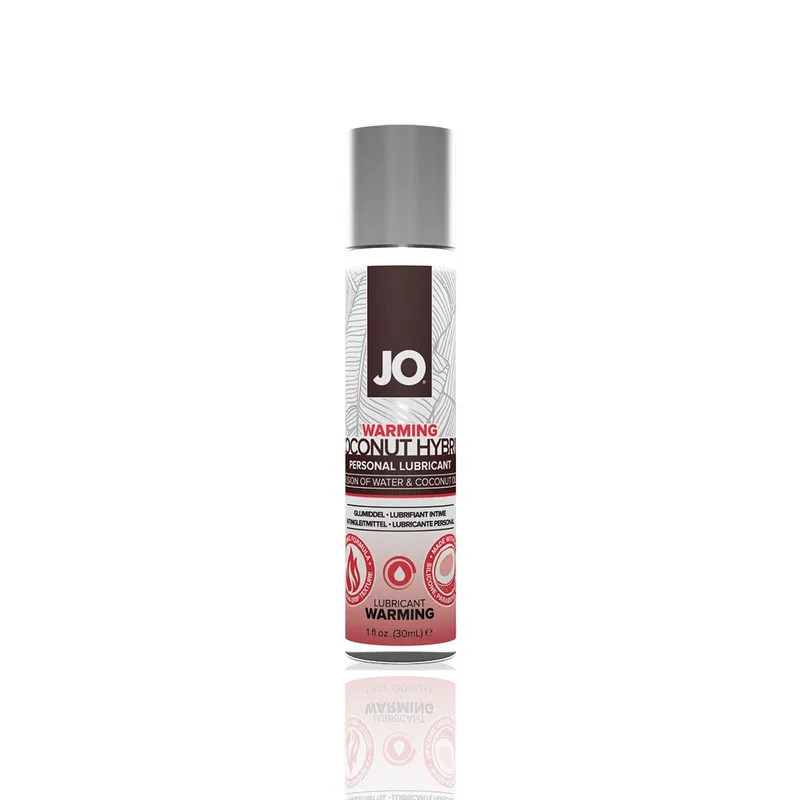 Лубрикант-крем JO Coconut Hybrid WARMING з кокосовою олією, 30 мл