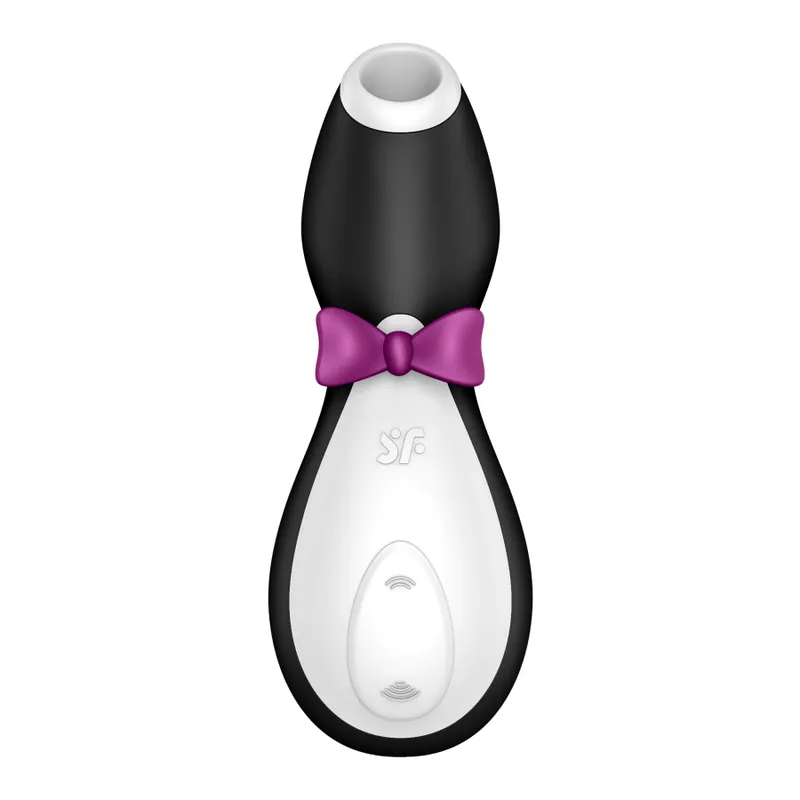 Вакуумний кліторальний стимулятор Satisfyer Pro Penguin, чорно-білий