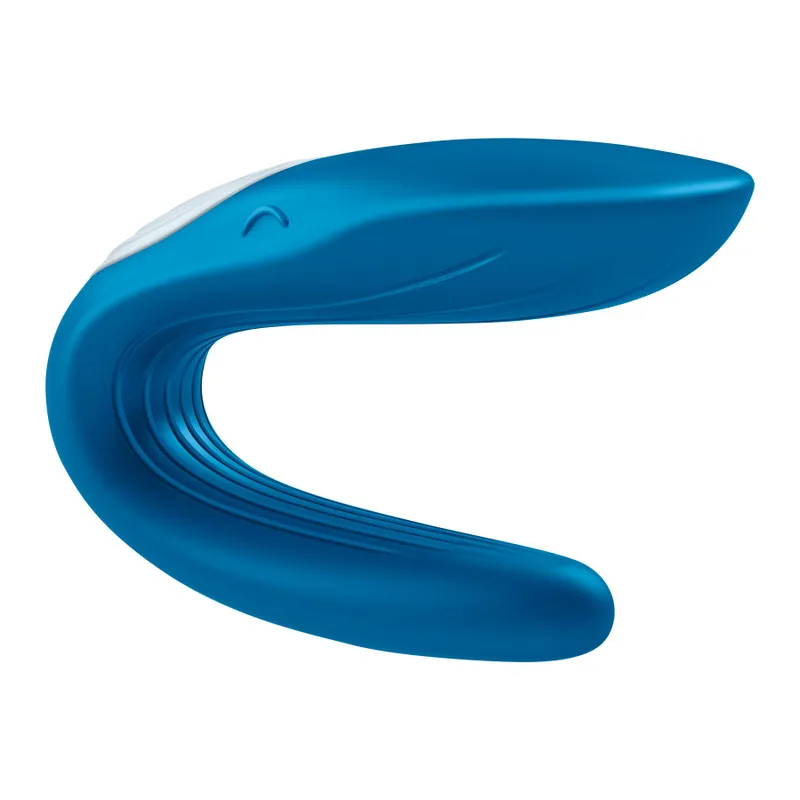 Вібратор для пар Satisfyer Double Whale, синій