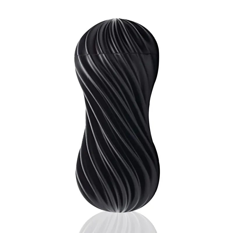 Мастурбатор Tenga Flex Rocky Black з можливістю скручування