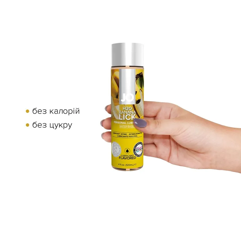 Лубрикант на водній основі JO H2O — Banana Lick, 120 мл