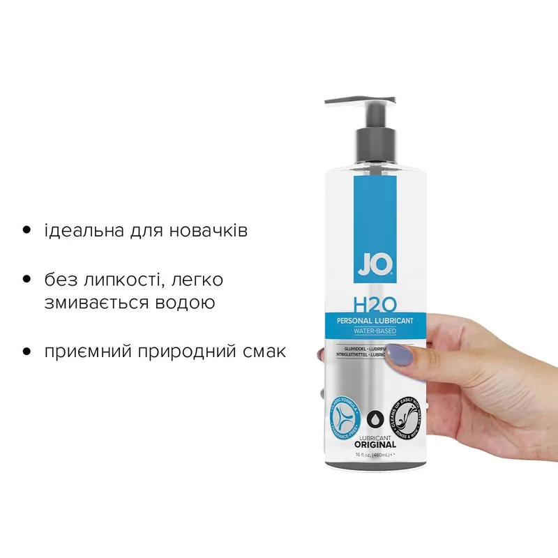 Лубрикант на водній основі JO H2O ORIGINAL, 480 мл