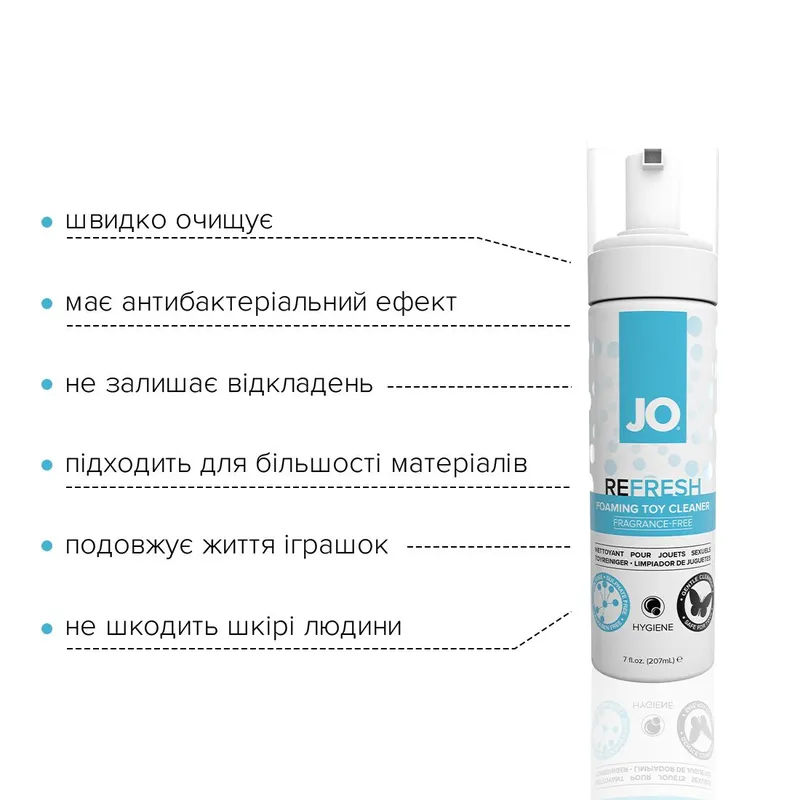 Пінка для очищення іграшок JO REFRESH, 207 мл